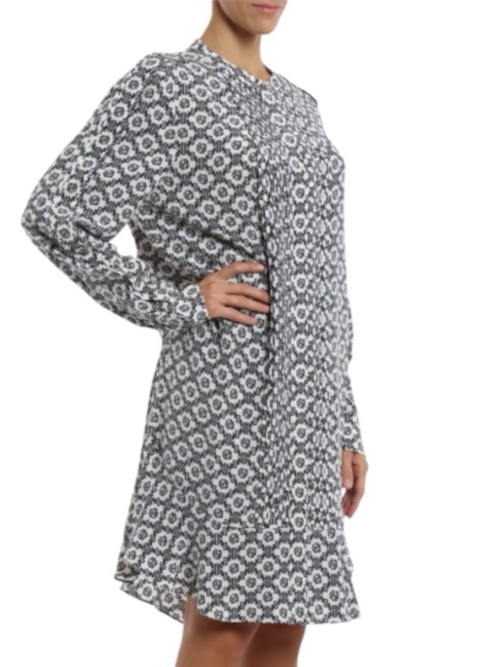 Tory Burch Ikat Silk Shirt Dress
